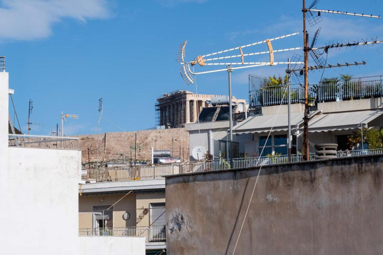 Acropolis View Vintage Style Apartment In Koukaki Athen Exterior foto